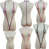 AliExpress eBay fashionable lace-up bra solid colour hollow out elastic band cross-border beach swimwear