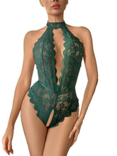 Backless Crotchless Green Lingerie
