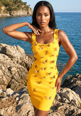 Buttlerfly Detail Dress Amber