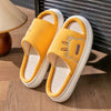 Cartoon Slides Couples Cute Linen Breathable Home Indoor Slippers