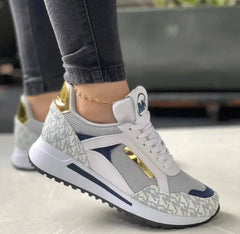 Casual Bonded Leather Slip-On Low Heels Wedge Sports Shoes