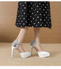 Casual Buckle High Fashion Pointed toe Pumps Thin Heels