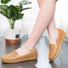 Casual Clip Toe Flat Flip Flops Beach PU Leather Slippers