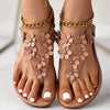 Casual Flower Bohemian Style Outdoor Wear Comfortable Flats Sandals