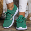 Casual Non Slip Knitted Soft Sole Round Toe Slip On Flats Sneakers