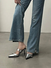 Casual Pointed Belt Buckle Baotou Thin Heel Belt Buckle Sandals