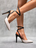 Casual Pointed Toes Slingback Hollow Fashionable Stiletto Heels