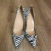 Casual Zebra Printed Pointed Toe Extremely High Heels