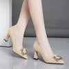Classics Buckle Strap Crystal Suede Stiletto Office High Heels