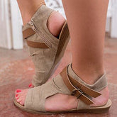 Contrasting Colored Straps Ruched Sandals