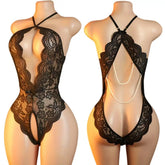 Crotchless Female Lingerie Ladies Sleepwear Stripper Outfit Underwear Babydoll Dress Erotic Lencerias Porn Costume