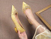 Crystals Diamond Wedding Party Rhinestone High Heels Pumps