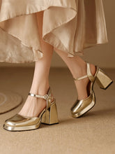 Designer Ankle Strap Heels Close Toe Party High Heels Sandals