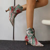 Luxury Ankle Pointed Toe Kitten High Heels