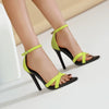 Elegant Ankle Strap Buckle Pointed Toe Gorgeous Stiletto Heels