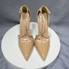 Elegant Cross Strap Pointy Toe Stiletto Pumps High Heels