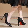 Elegant Fashion Slim Sequin Pointed Stiletto High Heels