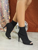 Elegant Fish Mouth Simple Fashionable Mesh Thin Super High Heels