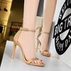Elegant Gladiator Strap Leather Fashion High Fetish Sandals