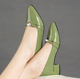 Elegant High Quality Pointed Toe With Medium High Heels Pumps