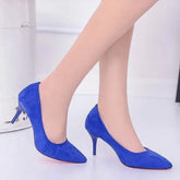 Elegant Pointed Toe Pumps Patent Leather High Heels