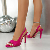 Elegant Round Toe Evening Party Party High Heel Sandals