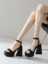 Elegant Square Toe Chunky Heel