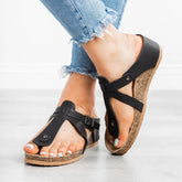 Fashion Sandals Stitching Sandals Open Toe Casual Shoes Platform Wedge Slides Beach Shoes
