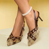 Formal Buckle Strap Design Stiletto Pointed Toe High Heels Sandals