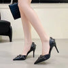 Formal Patent Leather Metal Decoration Gothic Punk Rivet Strap Buckle High Heels