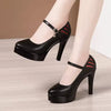 Formal Patent Leather Platform Office Style High Heels Pumps