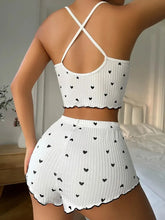 Heart Print Pajama Set