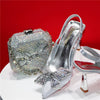 Hollow Design Shoes Matching Bag in Comfortable Sandals for Party