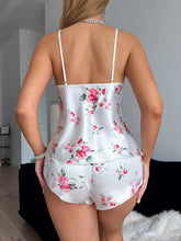 Ice Silk Stain Pajamas Set