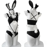 Japanese Kawaii Bunny Girl Cosplay Costume Lingerie Hollow Out Uni