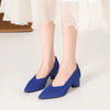 Formal Knitted Breathable Anti slip Rubber Sling-backs Sole Shoes