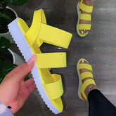 Lightweight Strappy Sandals Textured Soles Rounded Toes