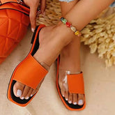 Mules Square Toes Clear Vinyl Inserts