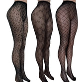 One piece tights pantyhose black mesh hollow underwear porn intimate stockings