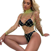 Plus Size Exotic Lingerie Sexual Underwear Fishnet Body Suits Transparent