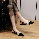 Butterfly-knot Polka Dots Designer Breathable Anti Slip Rubber Low Flat Heels Sandal