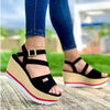 Retro Ankle Buckle Open Toe Thick Bottom Chunky Platform Sandals