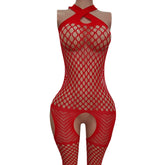 Lingerie Bodystockings Teddy Fishnet Open Crotch Catsuit Mesh Tights Lingerie Mesh Jumpsuit Bodysuit Fit