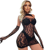 lingerie black mesh erotic dresses intimate sleepwear porno nightgown underwear Elastic tight fitting slips