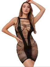 lingerie erotic dresses mesh hollow underwear black sleepwear Elastic tight fitting nightgown costumes