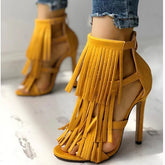 Shoes Sexy High Heels Back Zip Sandal