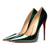 Genuine Leather Pointed Toes High Heels Shoes