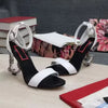 Versatile Nappa-leather Baroque-inspired Strange Style Heels Sandal