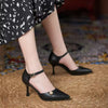 Formal Covered Buckle Strap Party Hollow High Heels Sandals