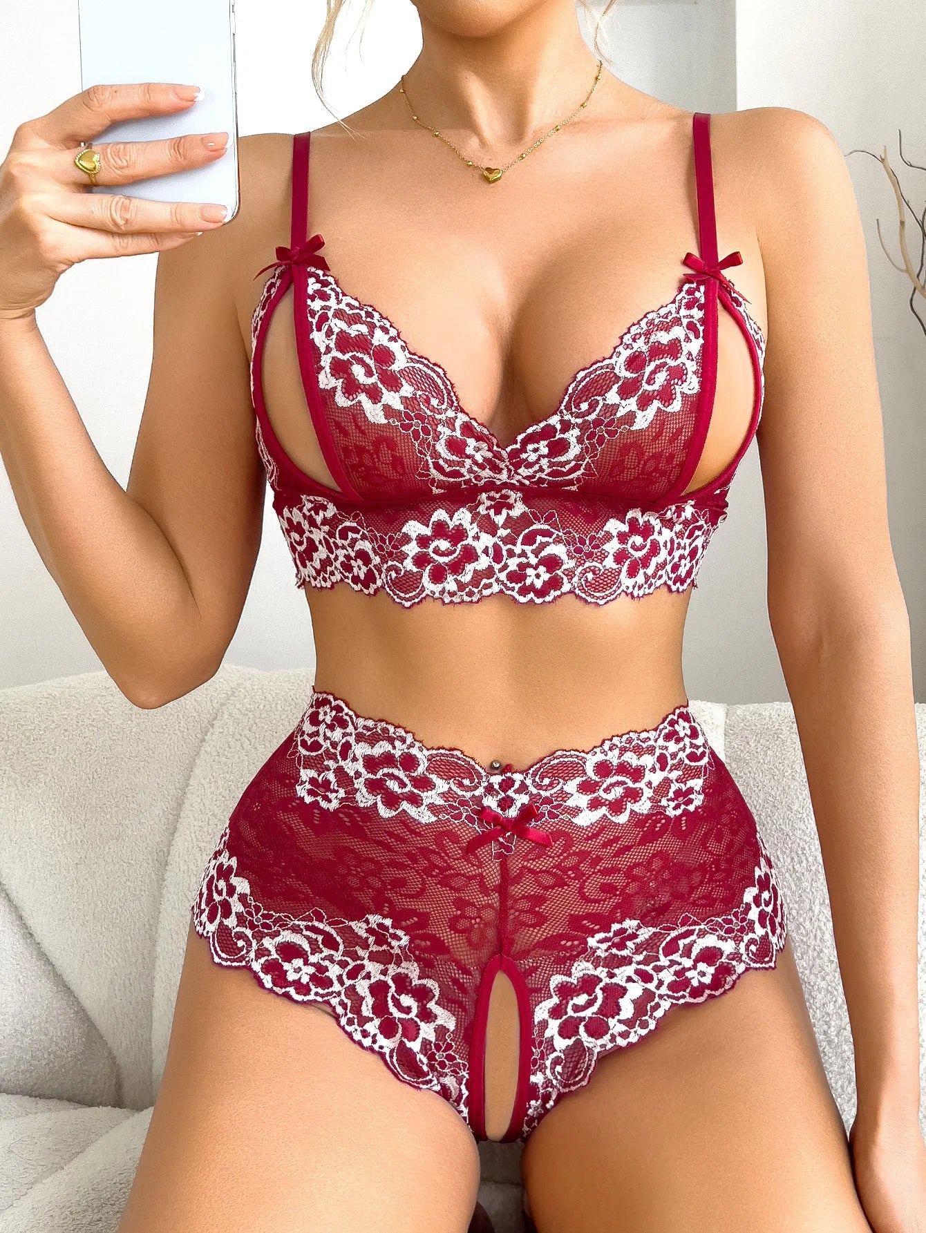 2-piece Contrast Blue Com